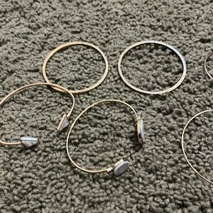 8 gold bracelets